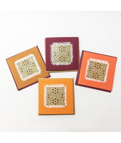 Mini carte avec enveloppe (motifs mauresques) Mini carte avec enveloppe (motifs mauresques)