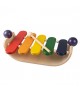 Xylophone en bois multicolore