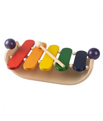 Xylophone en bois multicolore