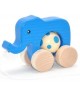 Éléphant bleu à tirer