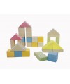 Cubes en bois pastel