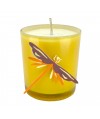 Bougie verre jaune - jasmin