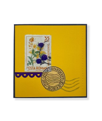 Carte Timbres - Jaune/Roumanie