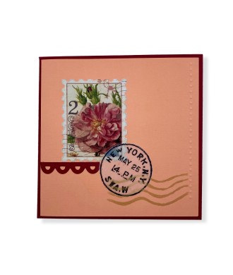 Carte Timbres - Corail/USA