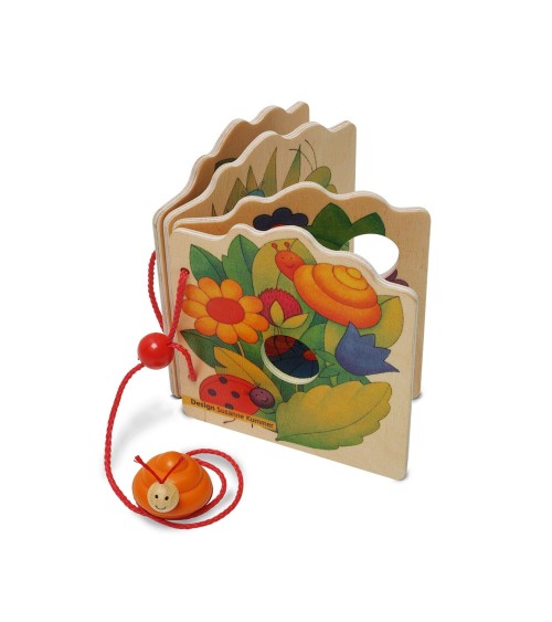 Livre en bois escargot