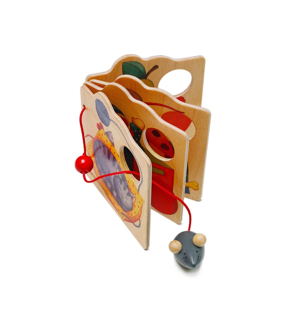 Livre en bois souris