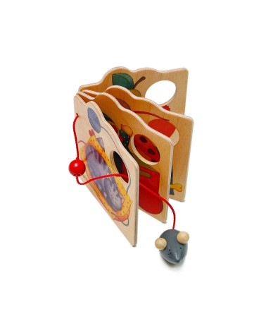 Livre en bois souris