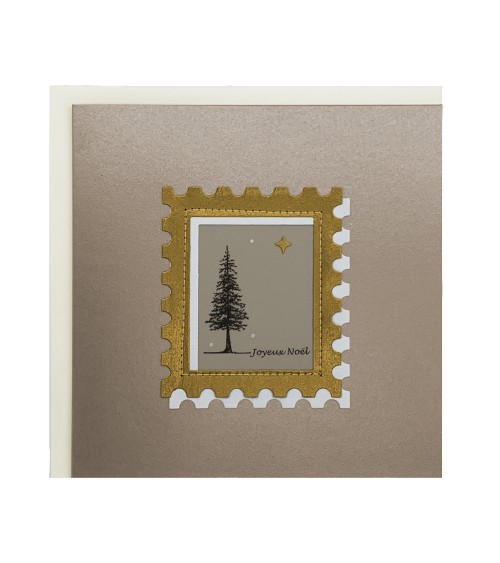 Tableau avec sapin de fête