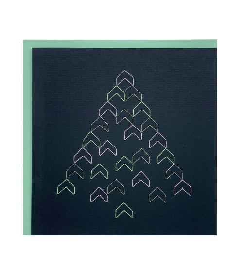 Sapin en géométrie brodée