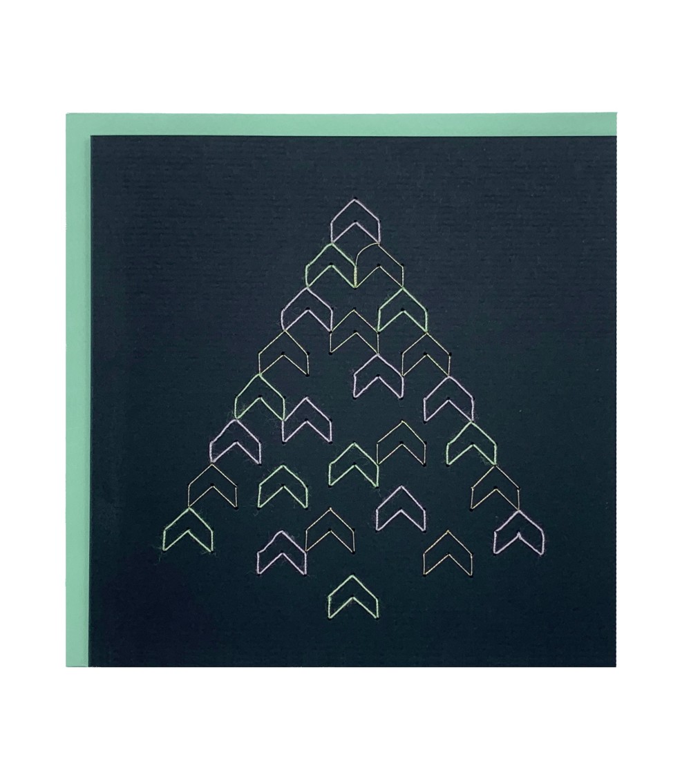 Sapin en géométrie brodée