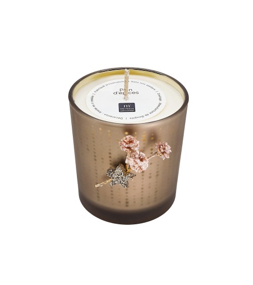 bougie photophore vieux rose pain d'épices