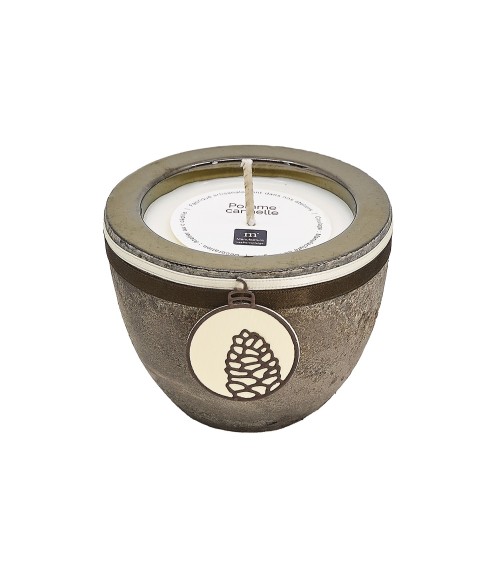 pot terre cuite discret taupe bronze pomme-cannelle