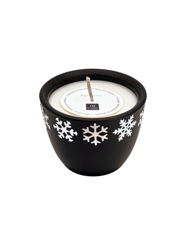 bougie pot céramique antracite