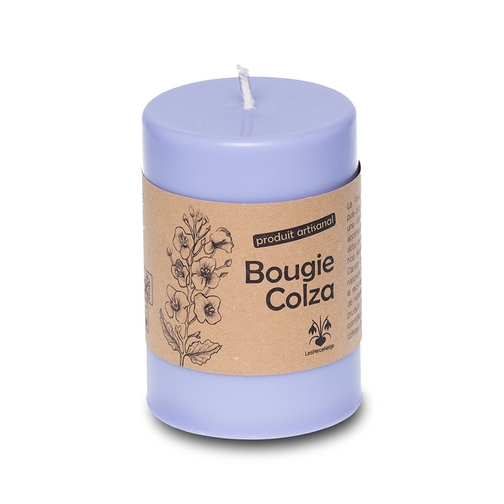 bougie cylindrique à la cire de colza
