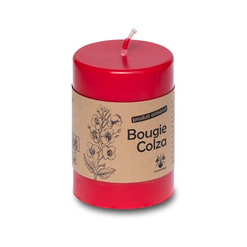 bougie cylindrique à la cire de colza