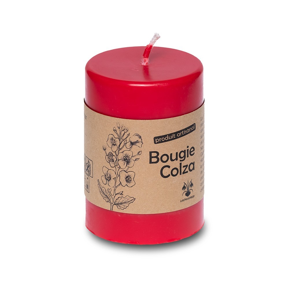 bougie cylindrique à la cire de colza