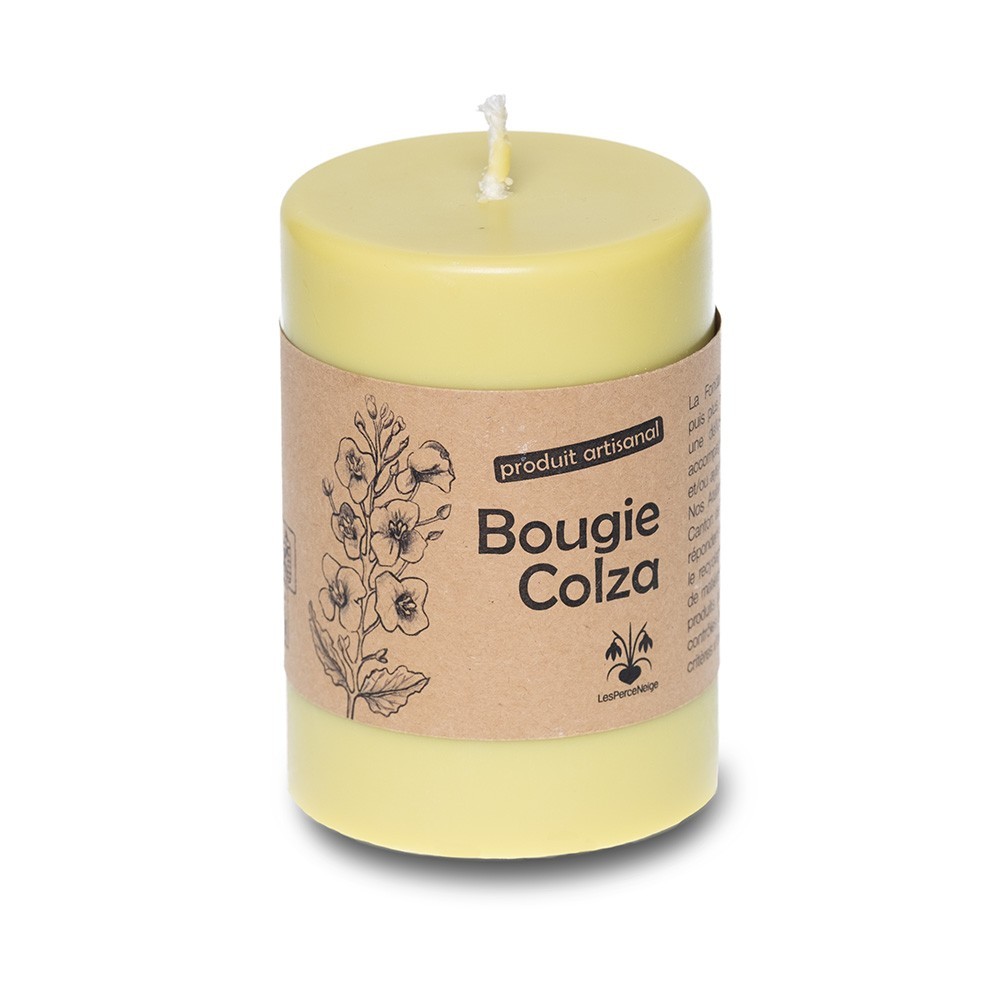 bougie cylindrique à la cire de colza