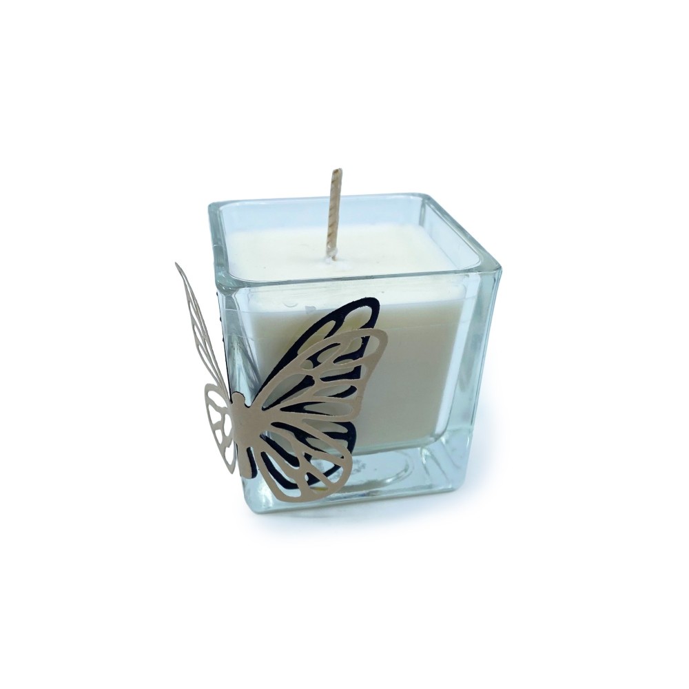 Cube 6x6 verre - Santal