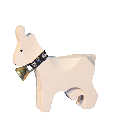 Chevre grande blanche avec cloche