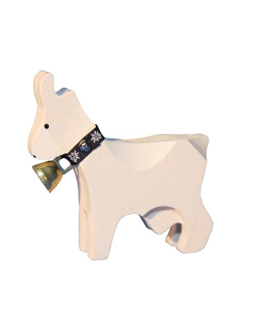 Chevre grande blanche avec cloche