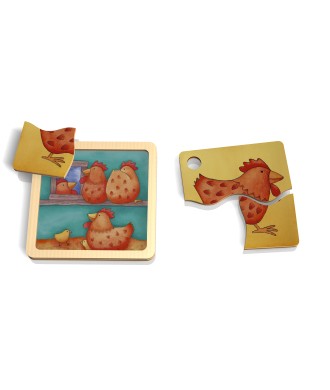 Mini puzzle poule