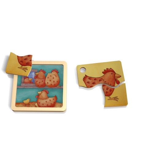 Mini puzzle poule