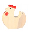 Poule debout blanche