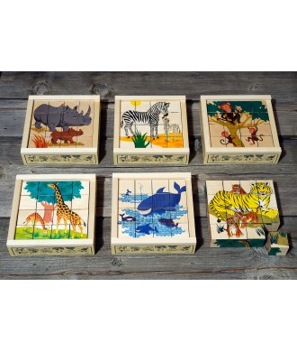 Puzzle animaux sauvages 16 pces