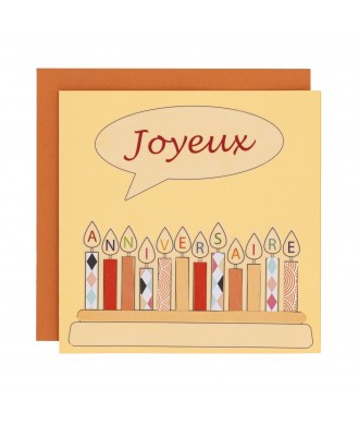 Carte vœux - Joyeux anniversaire