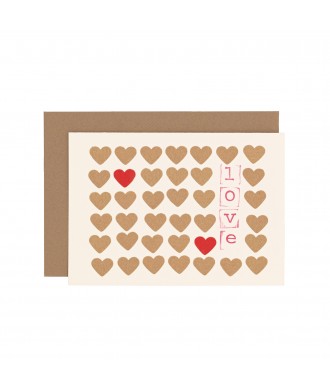 Carte stamp Love