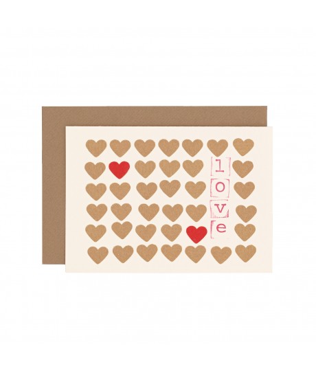 Carte stamp Love