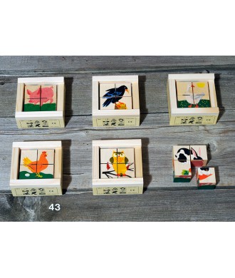 Mini puzzle animaux 4 pces