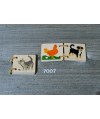 Mini livre en bois animaux