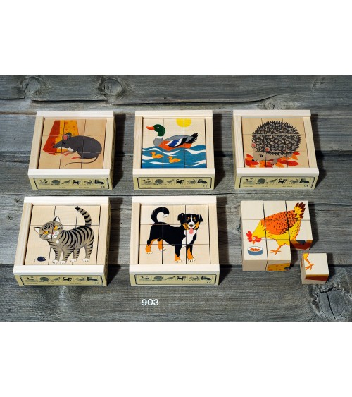 Puzzle animaux domestique 9 pces