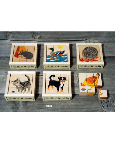 Puzzle animaux domestique 9 pces