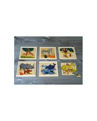 puzzle animaux sauvage contreplaqué