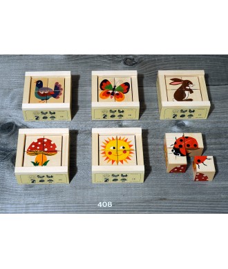 Puzzle natura 4 pces