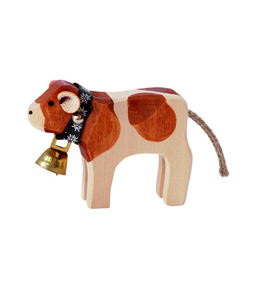 Veau avec cloche red-holstein