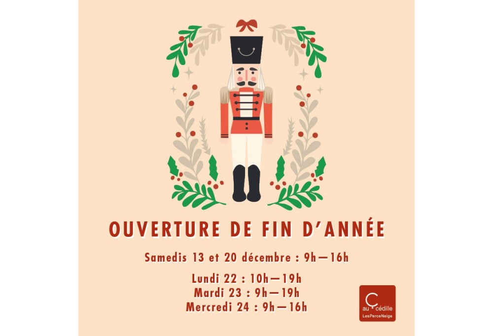 Horaires de fin d'année