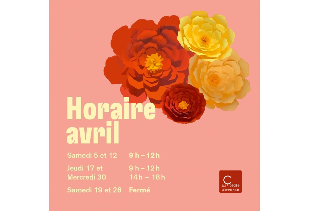 Horaires d'avril