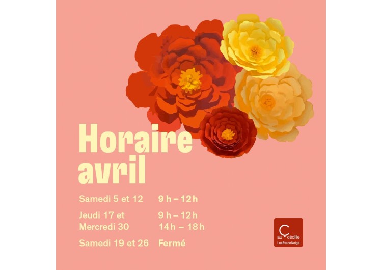 Horaires d'avril