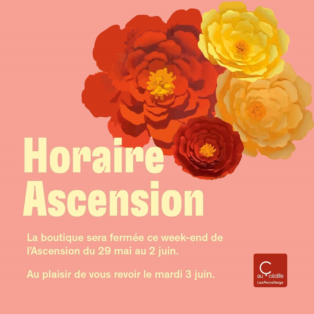 Horaires de l'Ascension