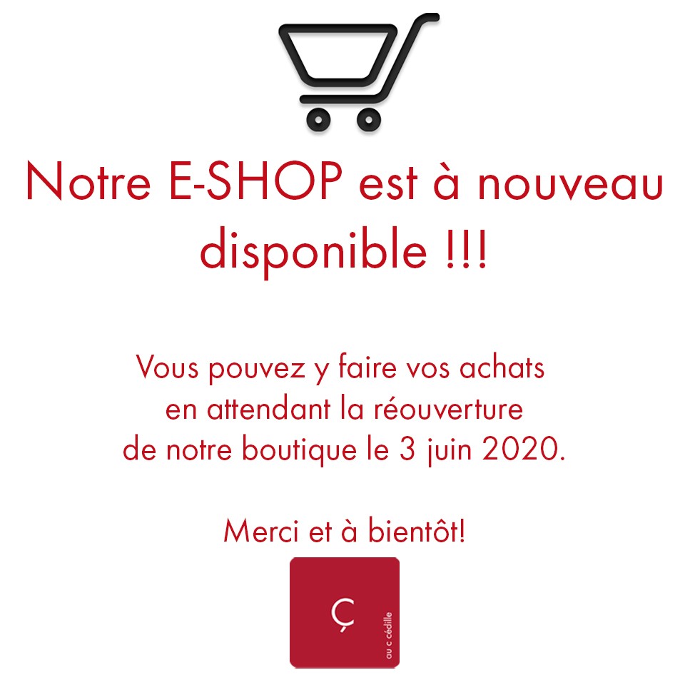 E-SHOP RÉOUVERT!