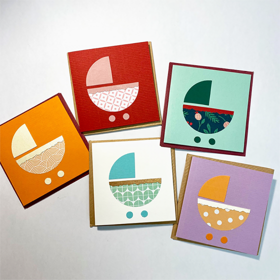 Nouveaux modèles de mini-cartes naissance